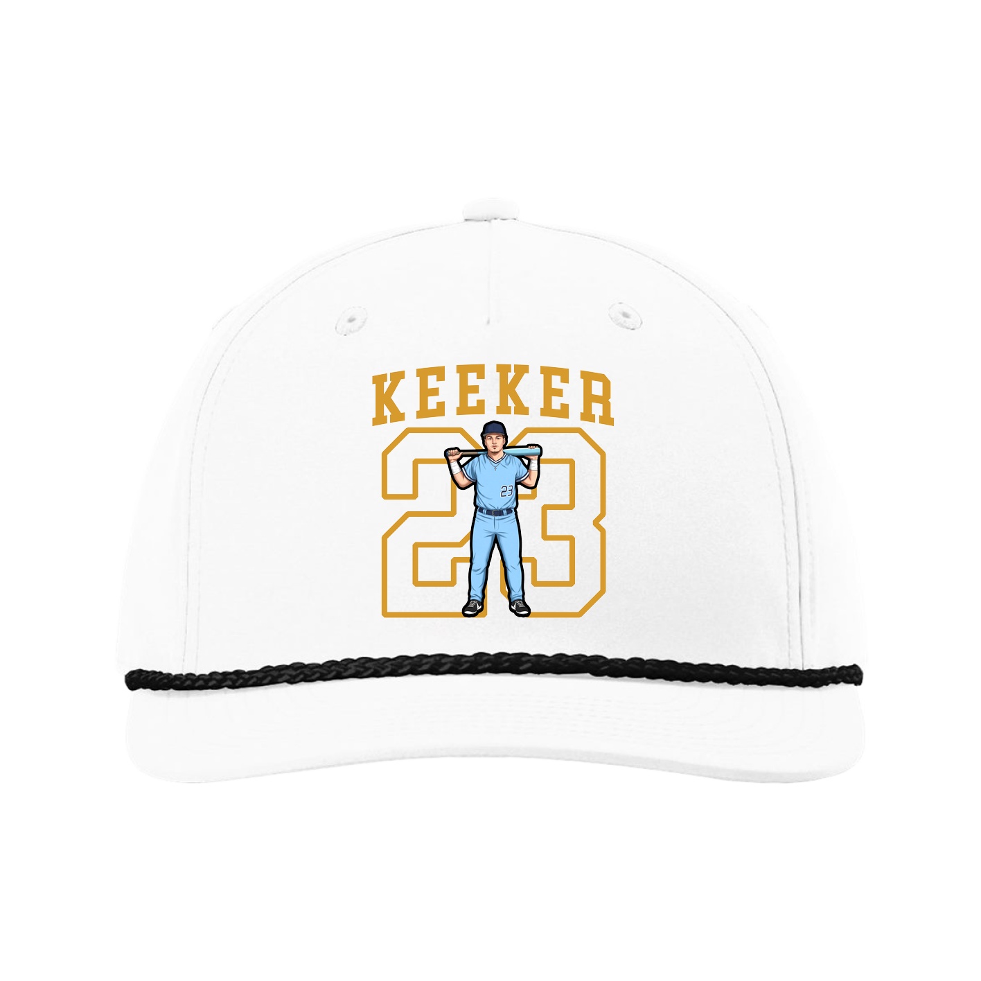 Five-Panel Classic Rope Cap — Shirsey in White