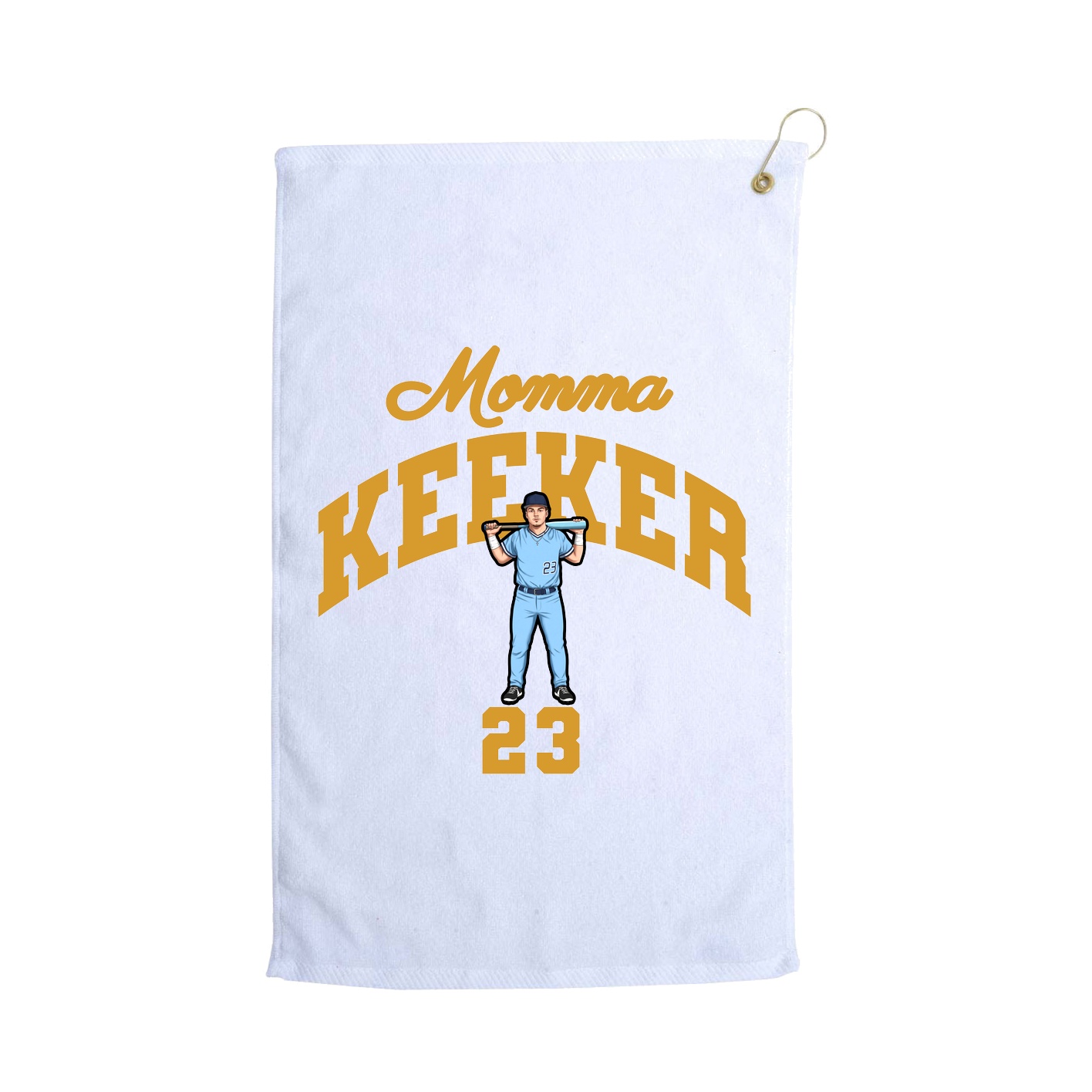 Golf Towel — Mothers Day Arch in White
