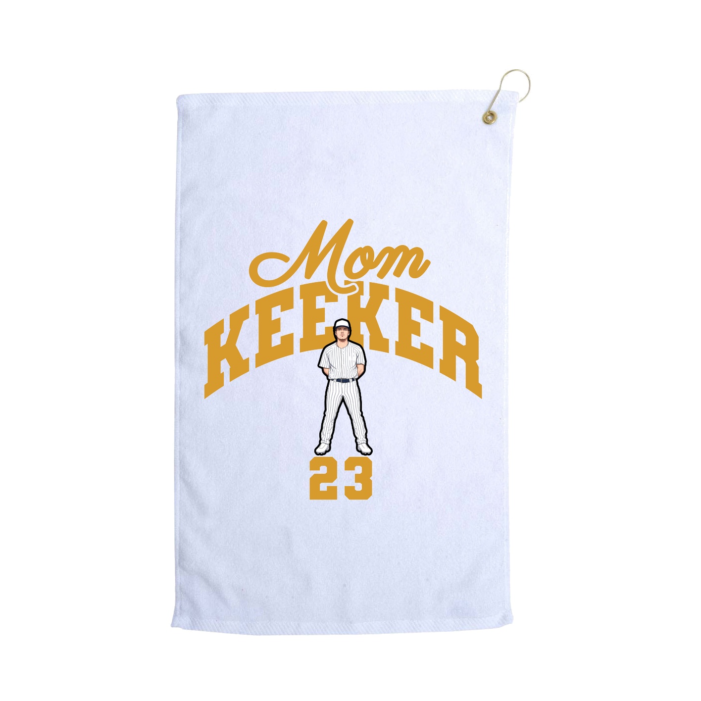 Golf Towel — Mothers Day Arch in White