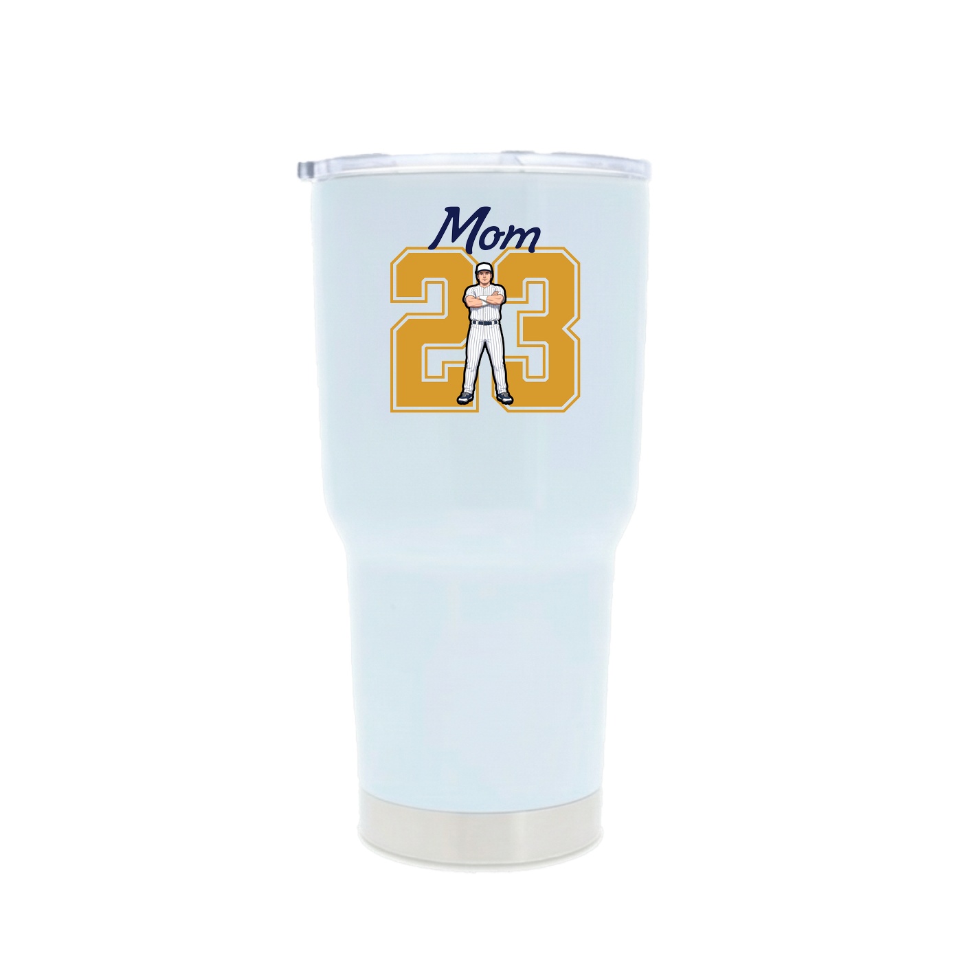 30oz Stainless Steel Tumbler — Mothers Day Shirsey in White