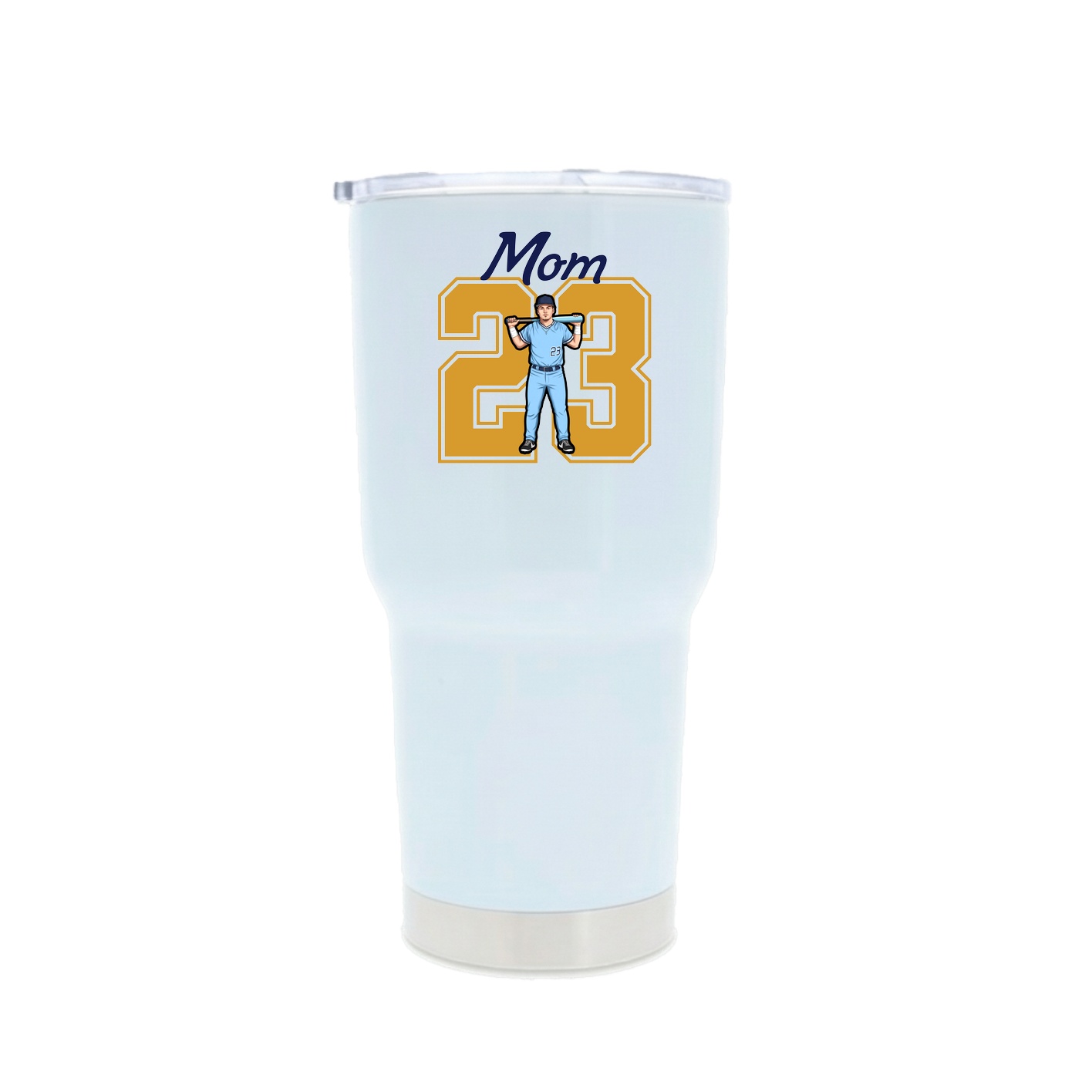 30oz Stainless Steel Tumbler — Mothers Day Shirsey in White