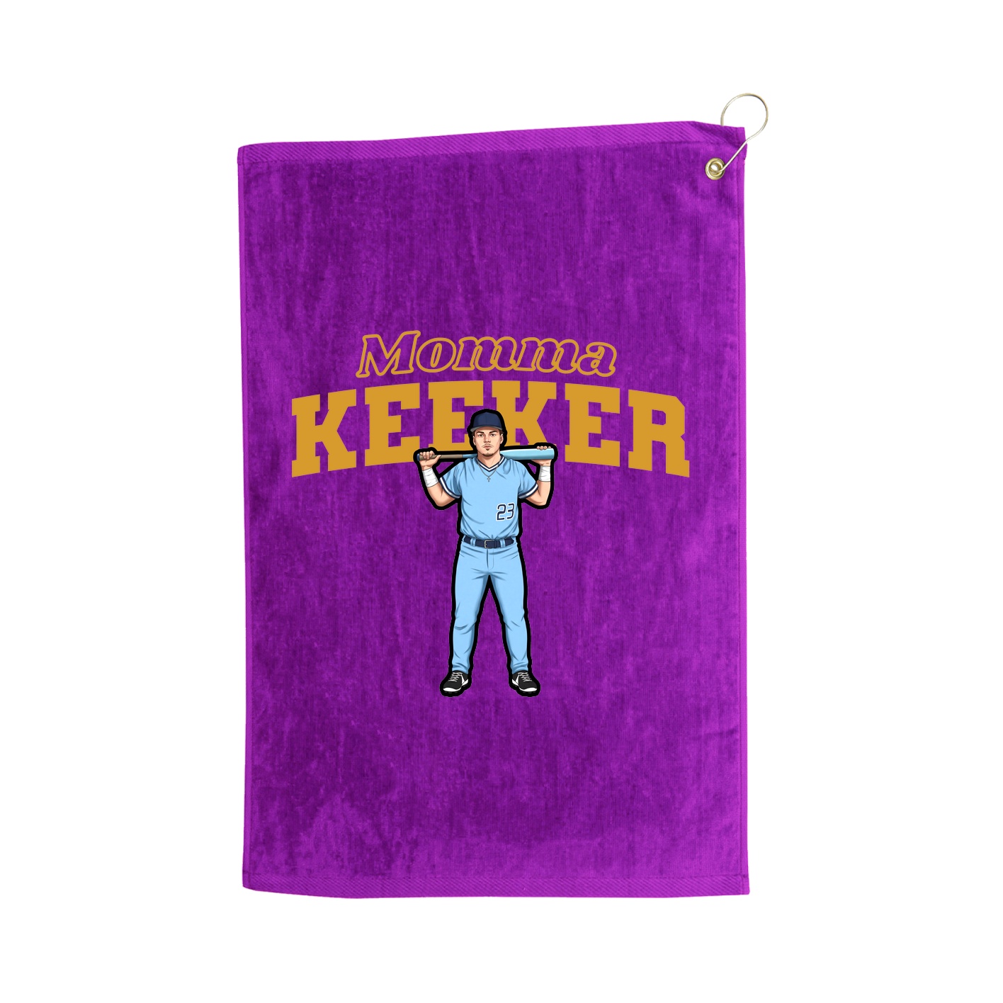 Golf Towel — Mothers Day Block in Purple