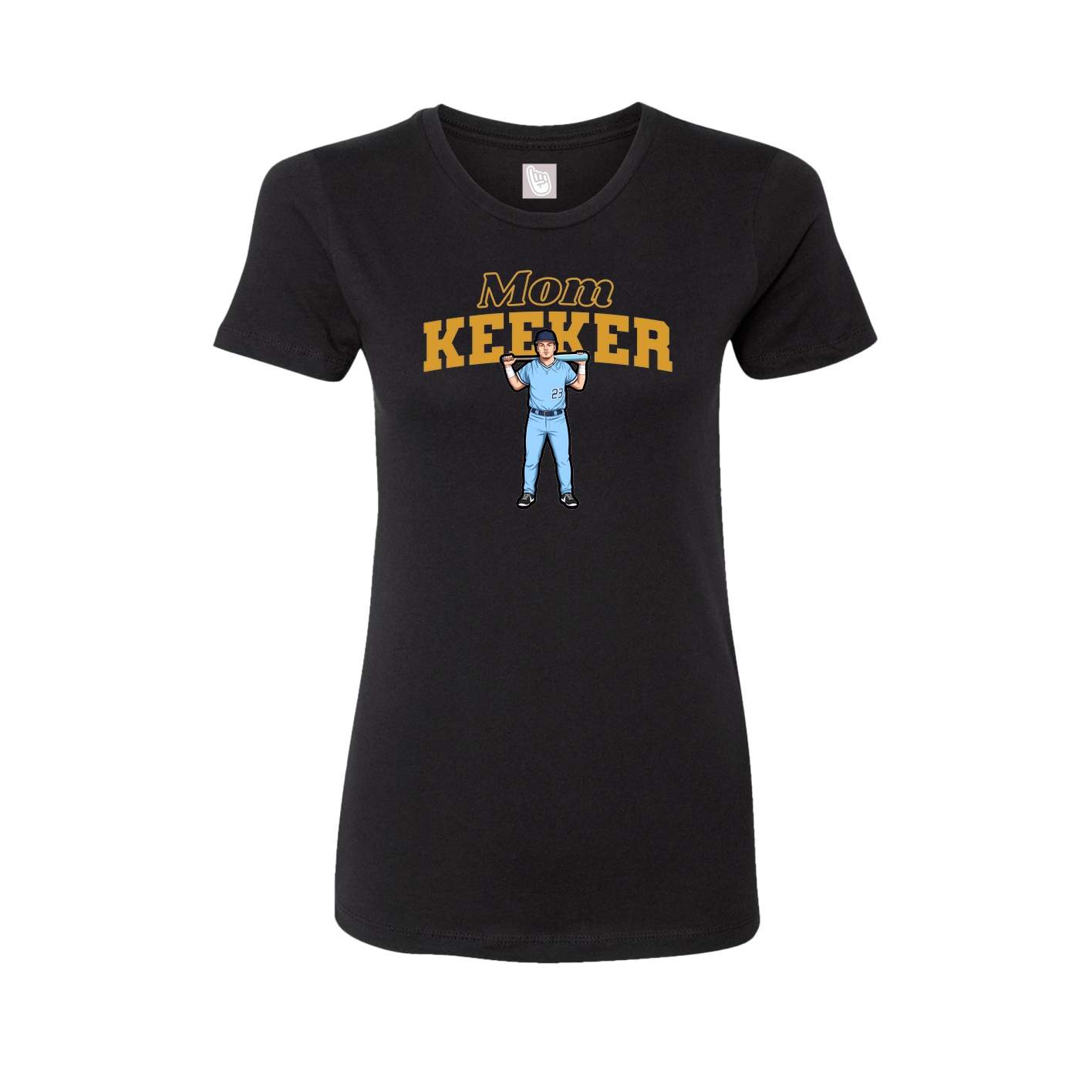 Womens Tee — Mothers Day Block in Black