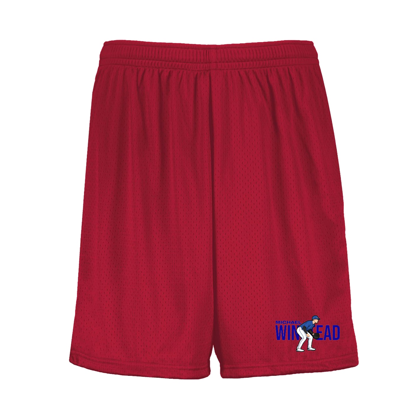 Shorts — Player Name in Red