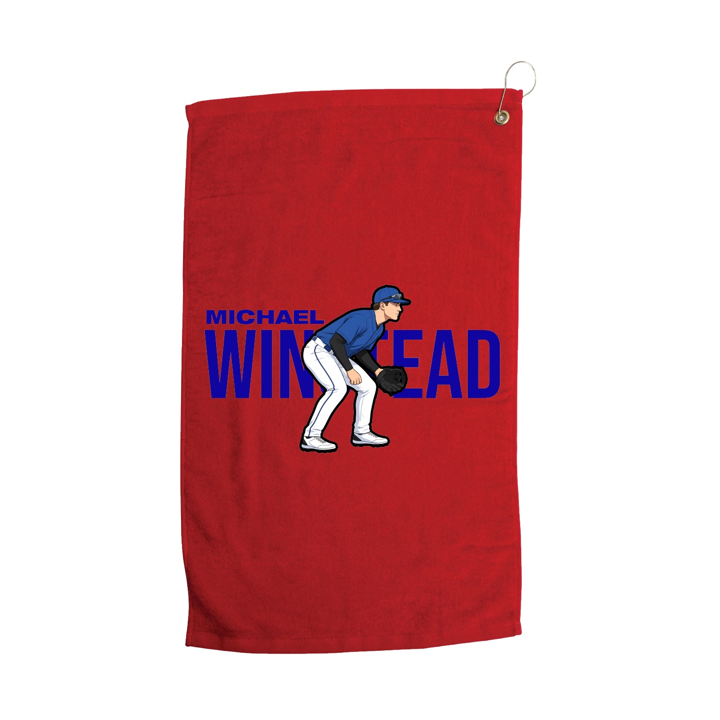 Golf Towel — Player Name in Red