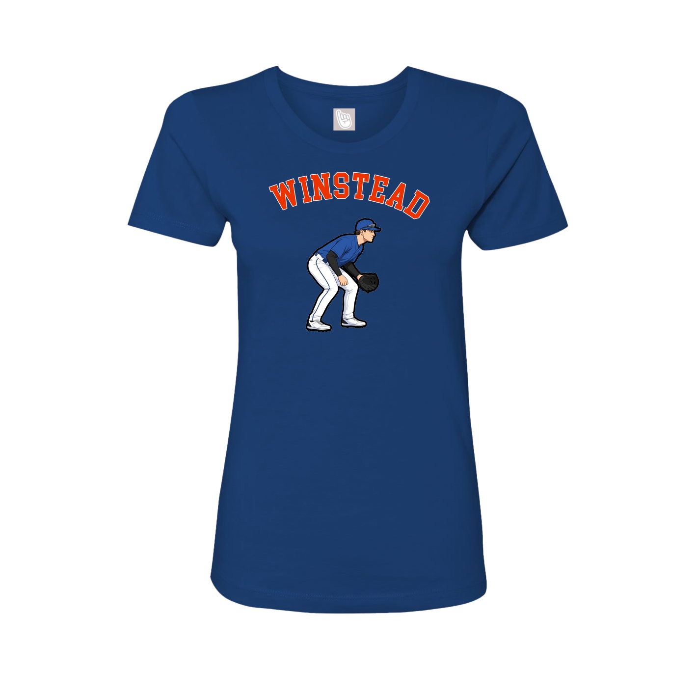 Fitted Women's Tee — Shirsey Arch in Royal