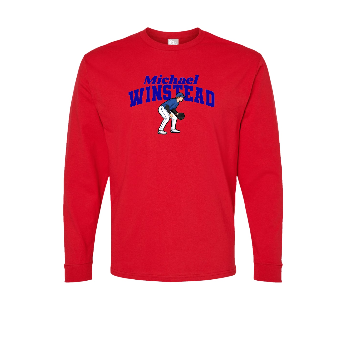 Long Sleeve Tee — Signature Arch in Red