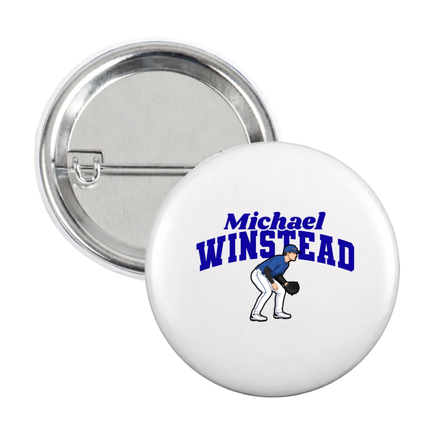 Game Day Button — Signature Arch in White