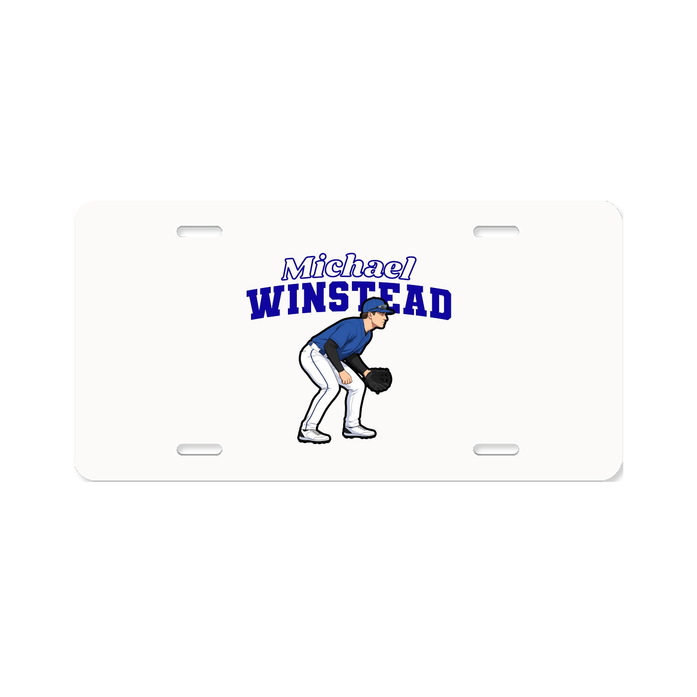 License Plate — Name Arch in Classic