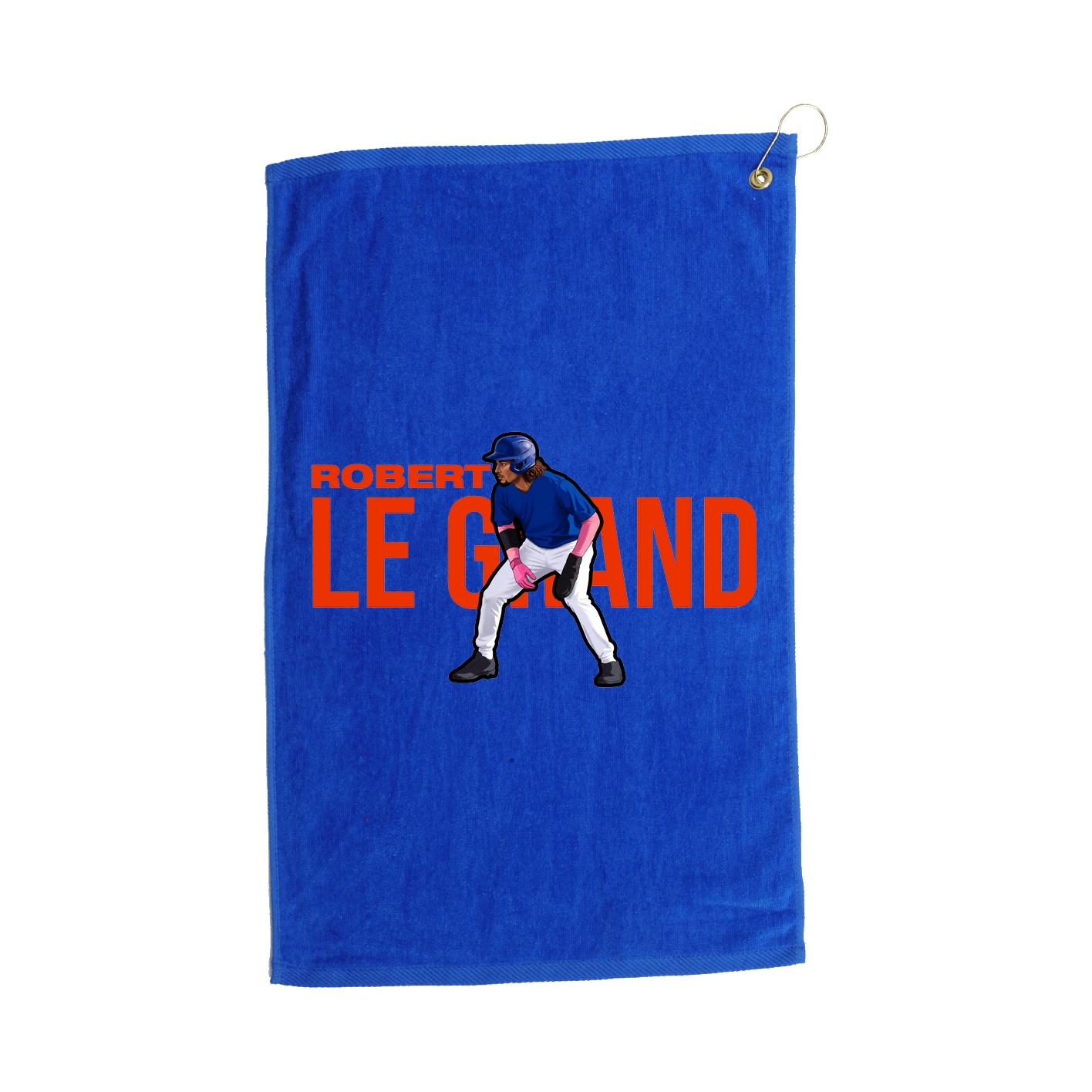 Golf Towel — Player Name in Royal