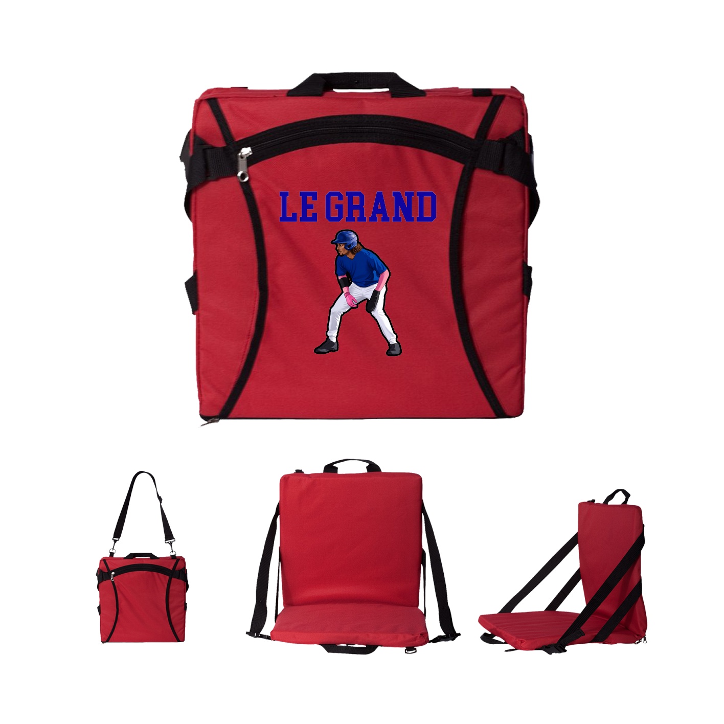 Folding Stadium Seat — Shirsey in Red