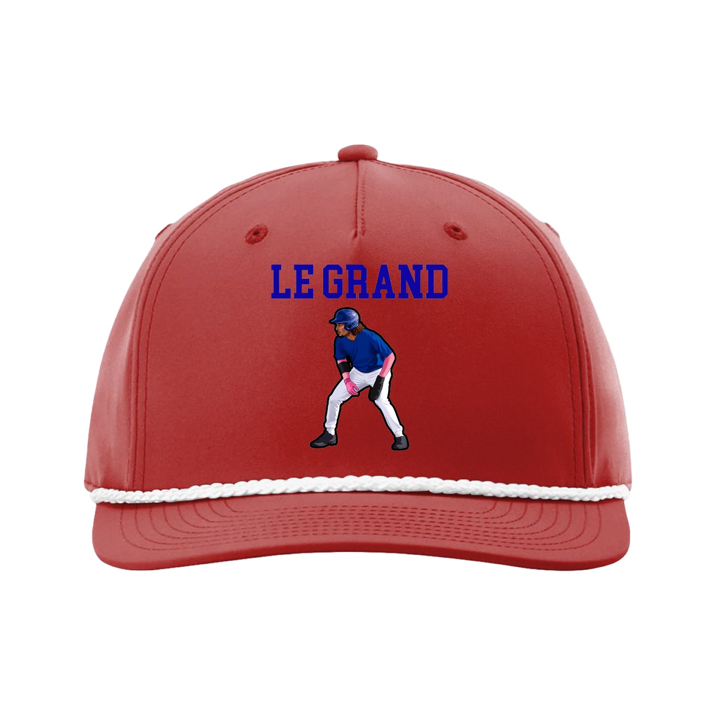 Five-Panel Classic Rope Cap — Shirsey in Red