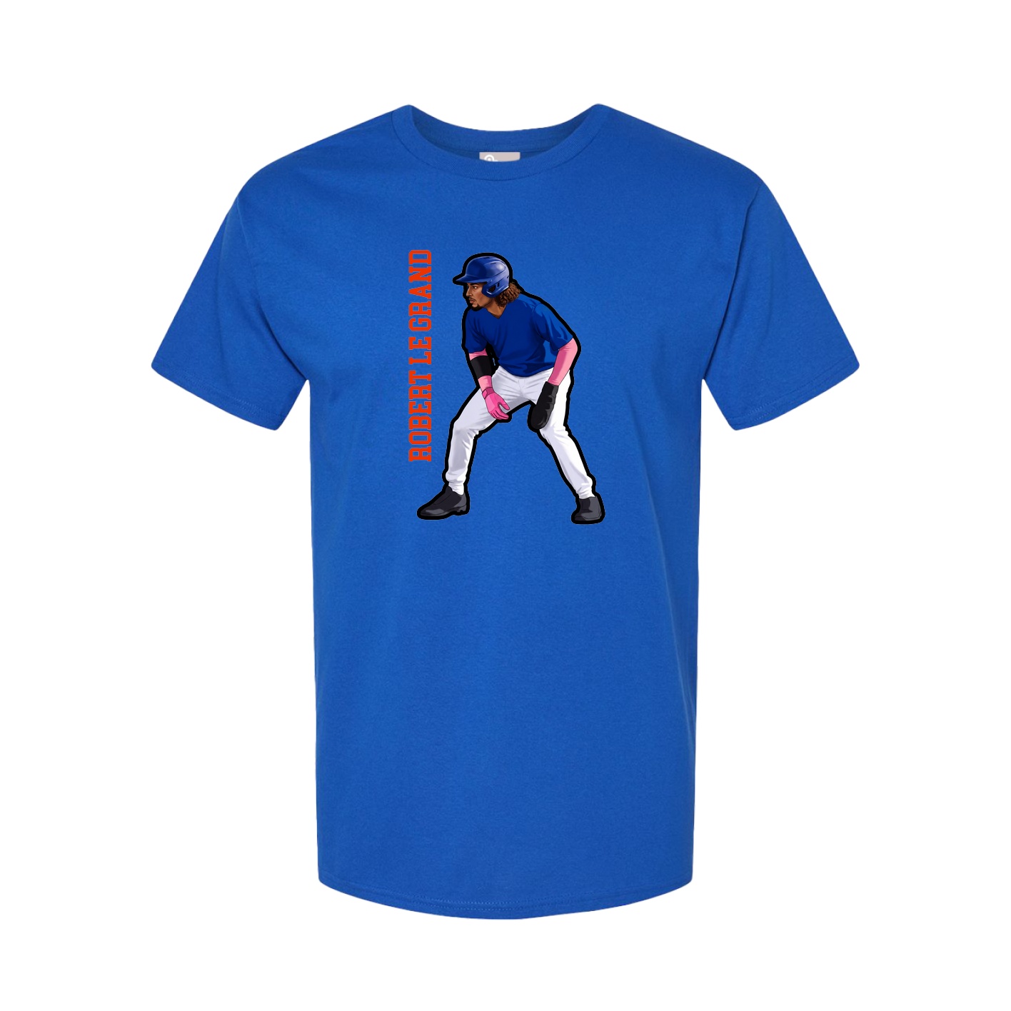 Tee — Name Vertical in Royal