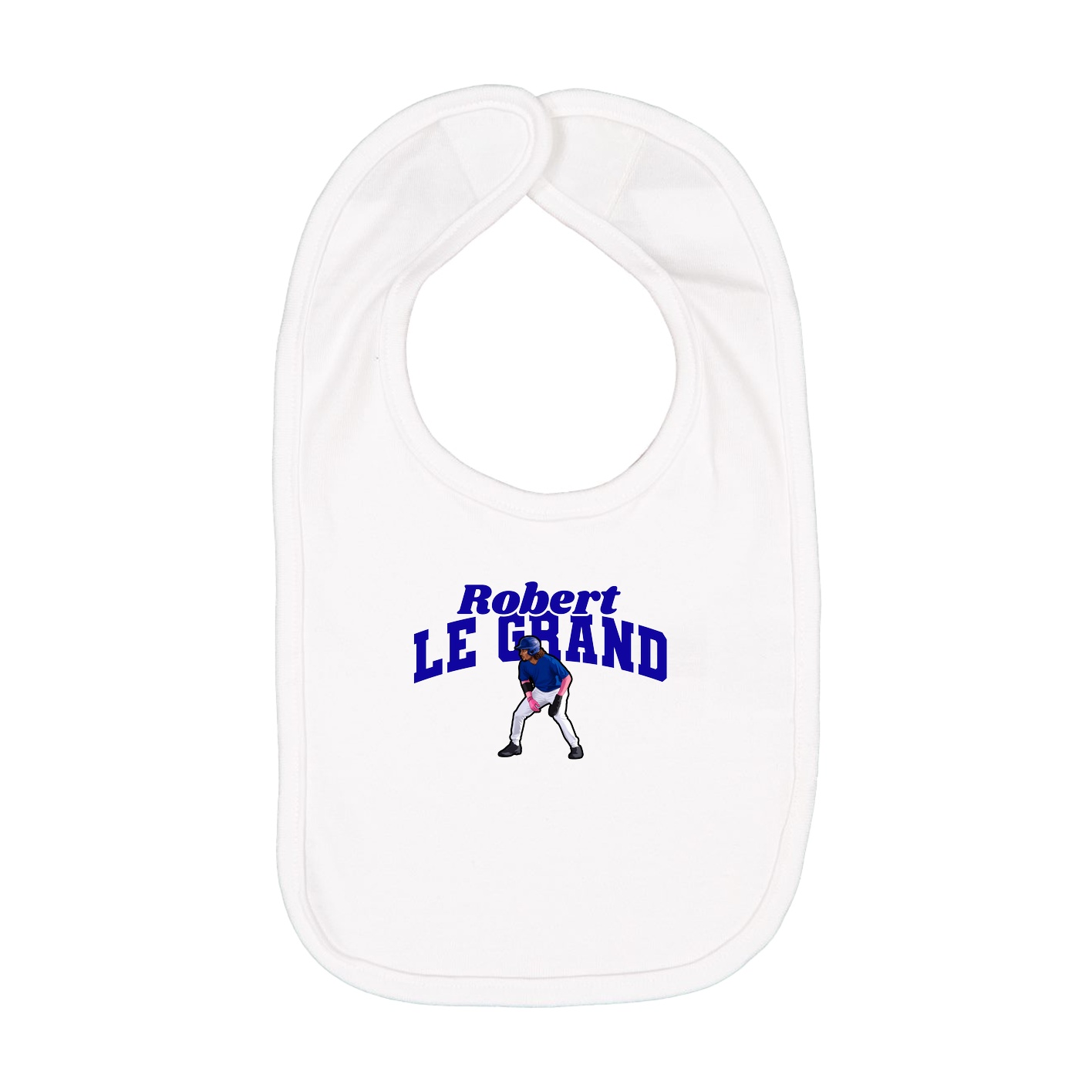 Infant Bib — Signature Arch in White