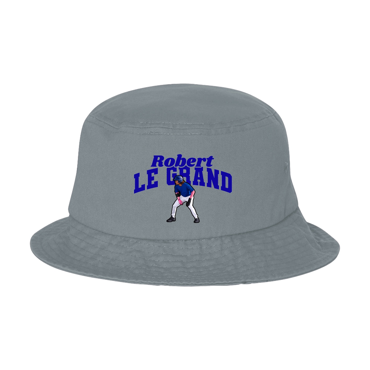 Bucket Cap — Signature Arch in Grey