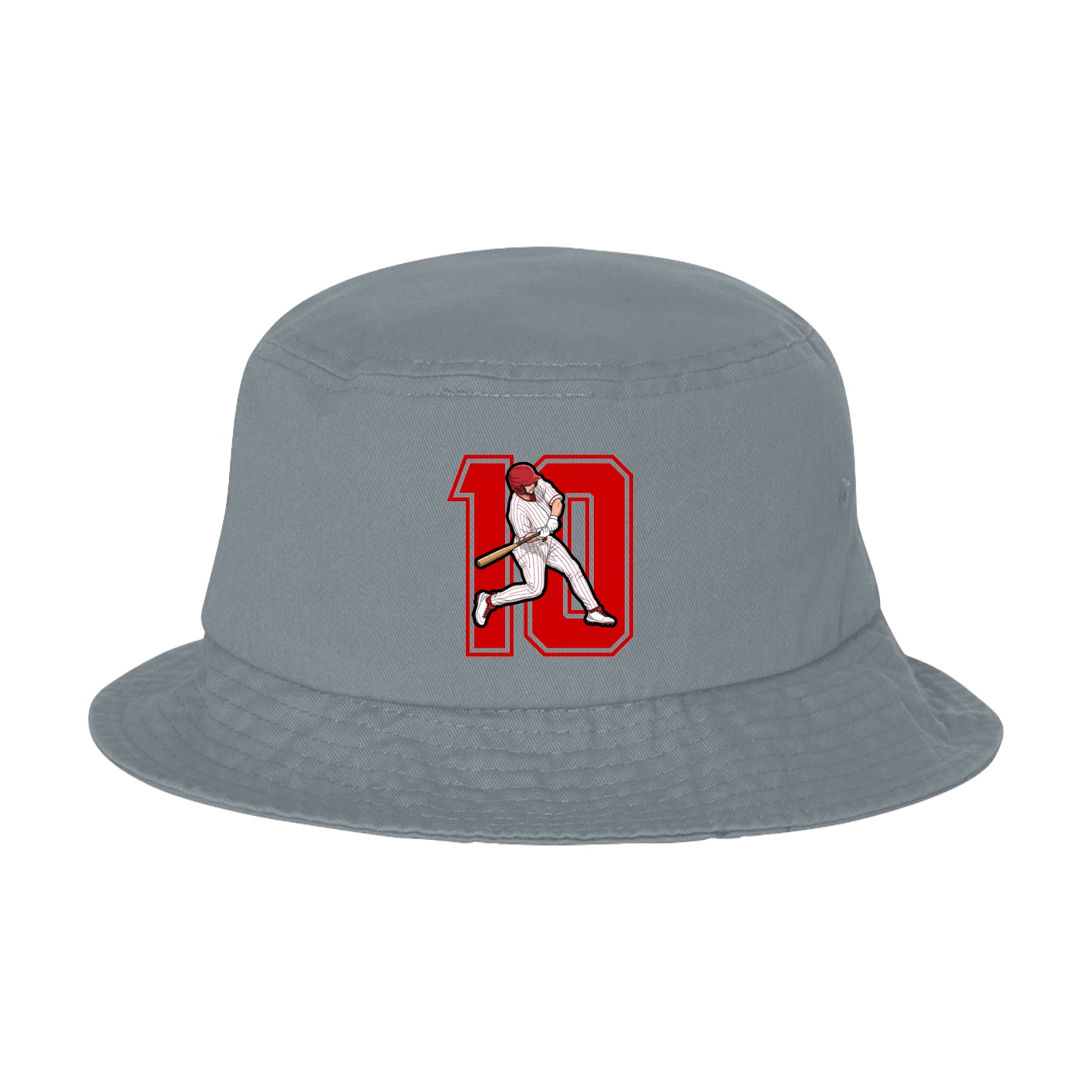 Bucket Cap — Number in Grey