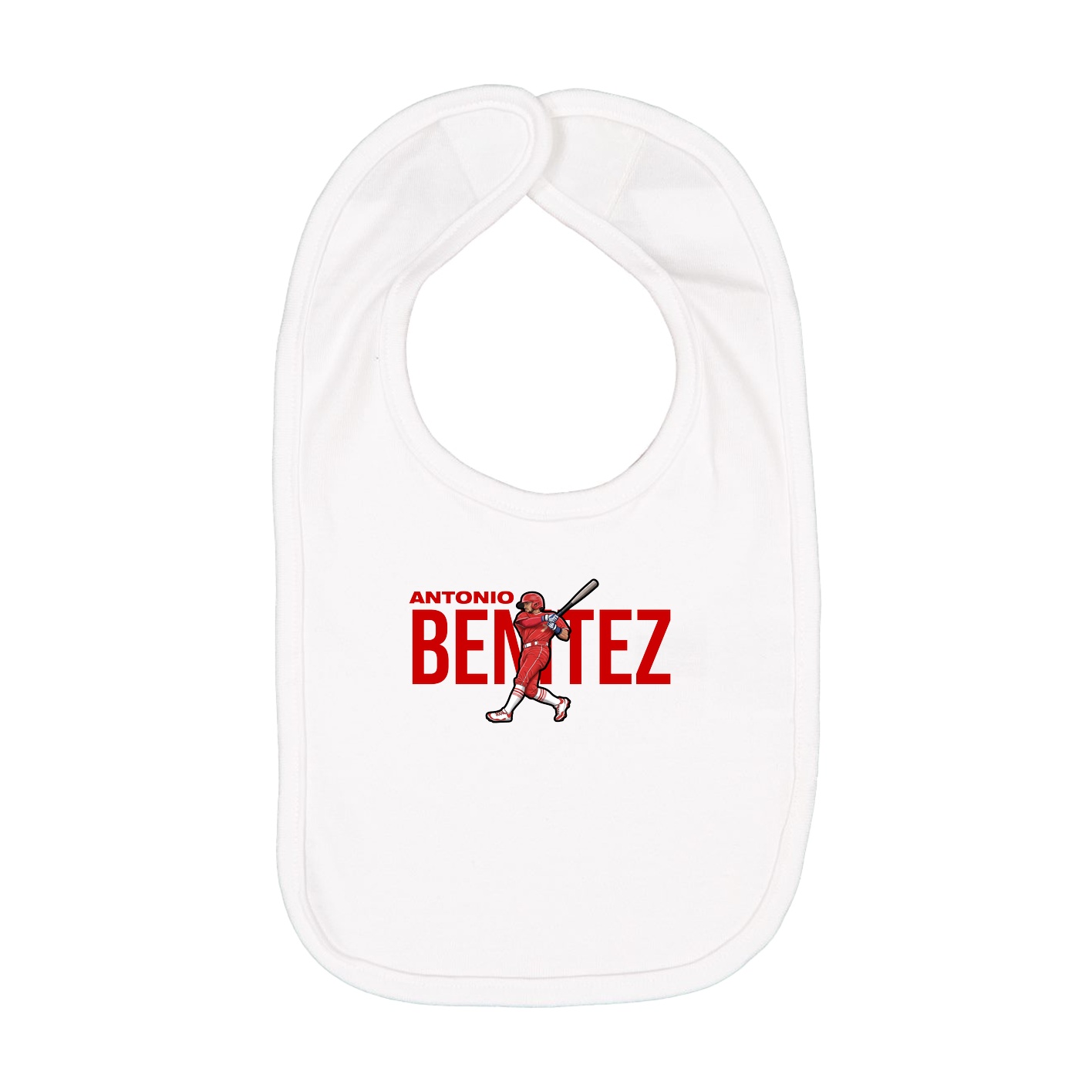 Infant Bib — Player Name in White