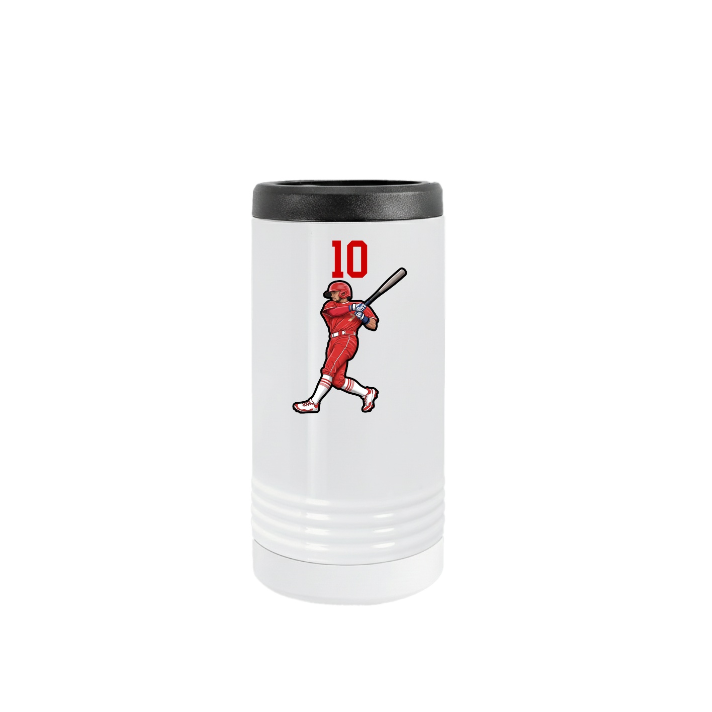 Slim Beverage Holder — Number Top in White