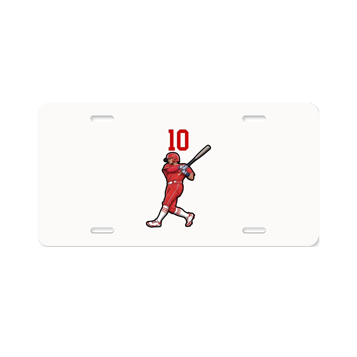 License Plate — Number Top in Classic