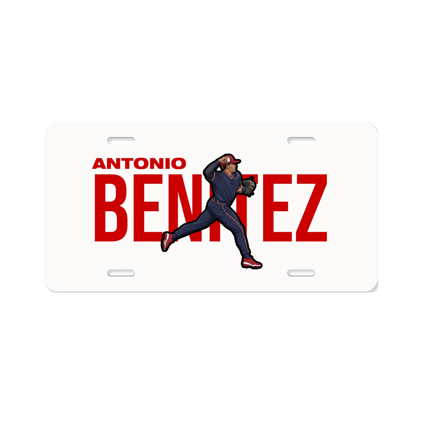 License Plate — Player Name in Classic