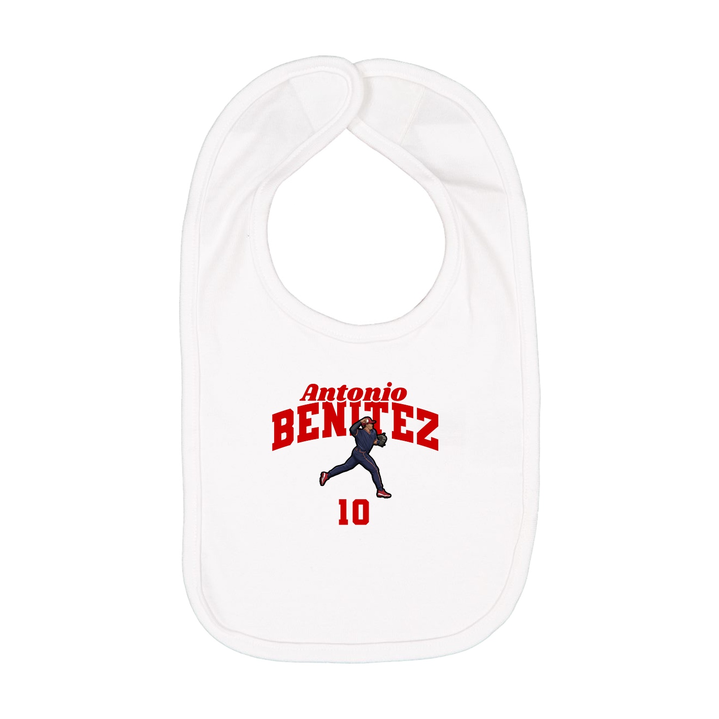 Infant Bib — Signature Arch in White