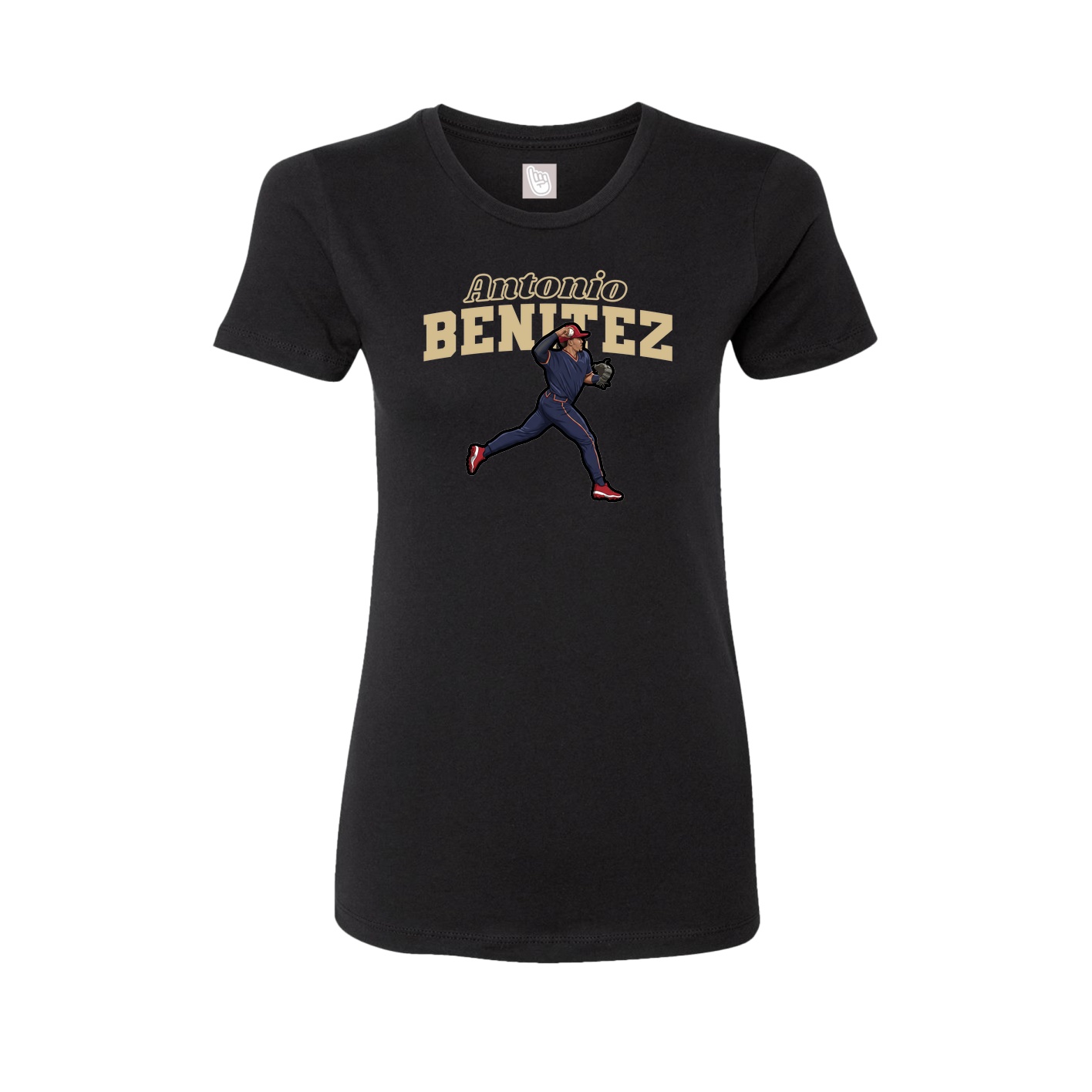 Womens Tee — Name Arch in Black