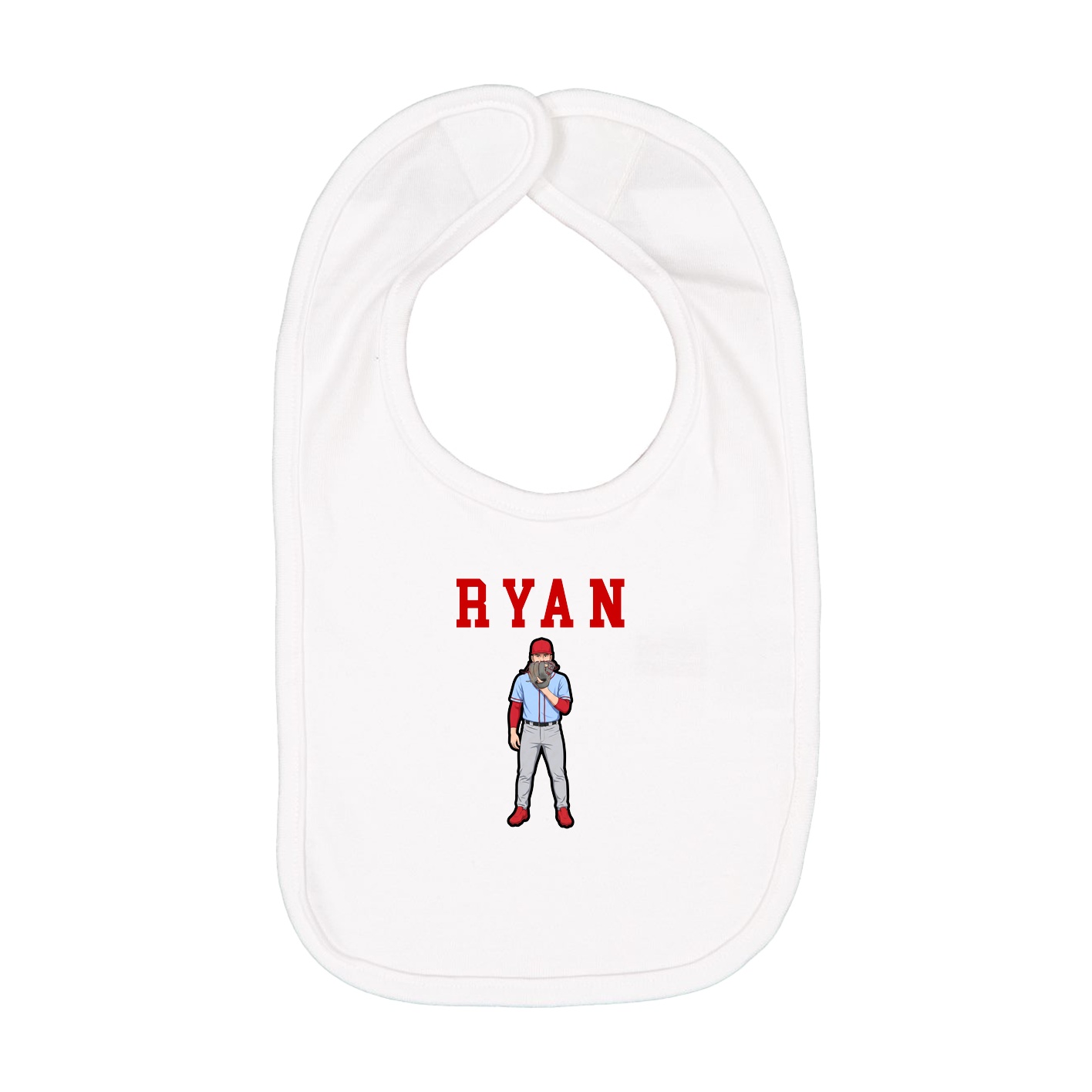 Infant Bib — Shirsey in White