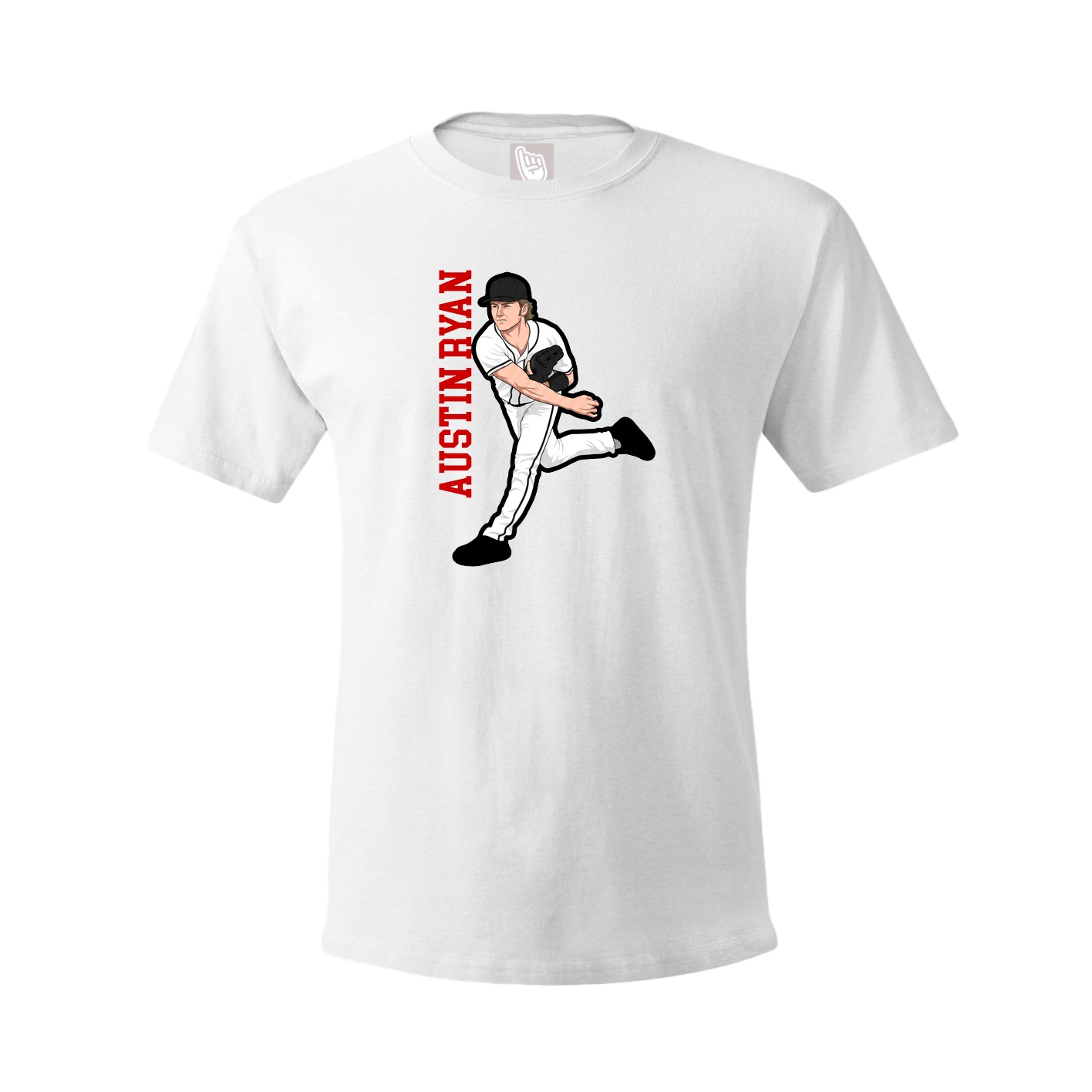 Tee — Name Vertical in White
