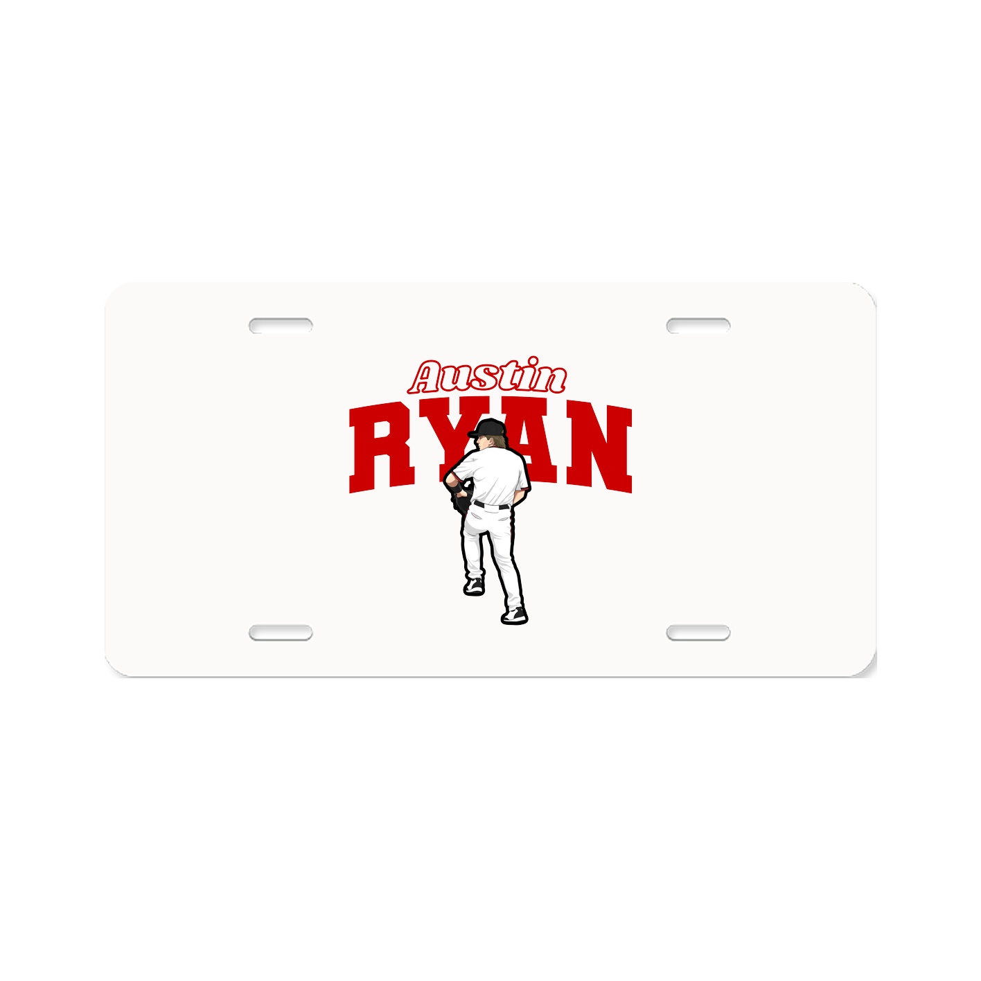 License Plate — Name Arch in Classic