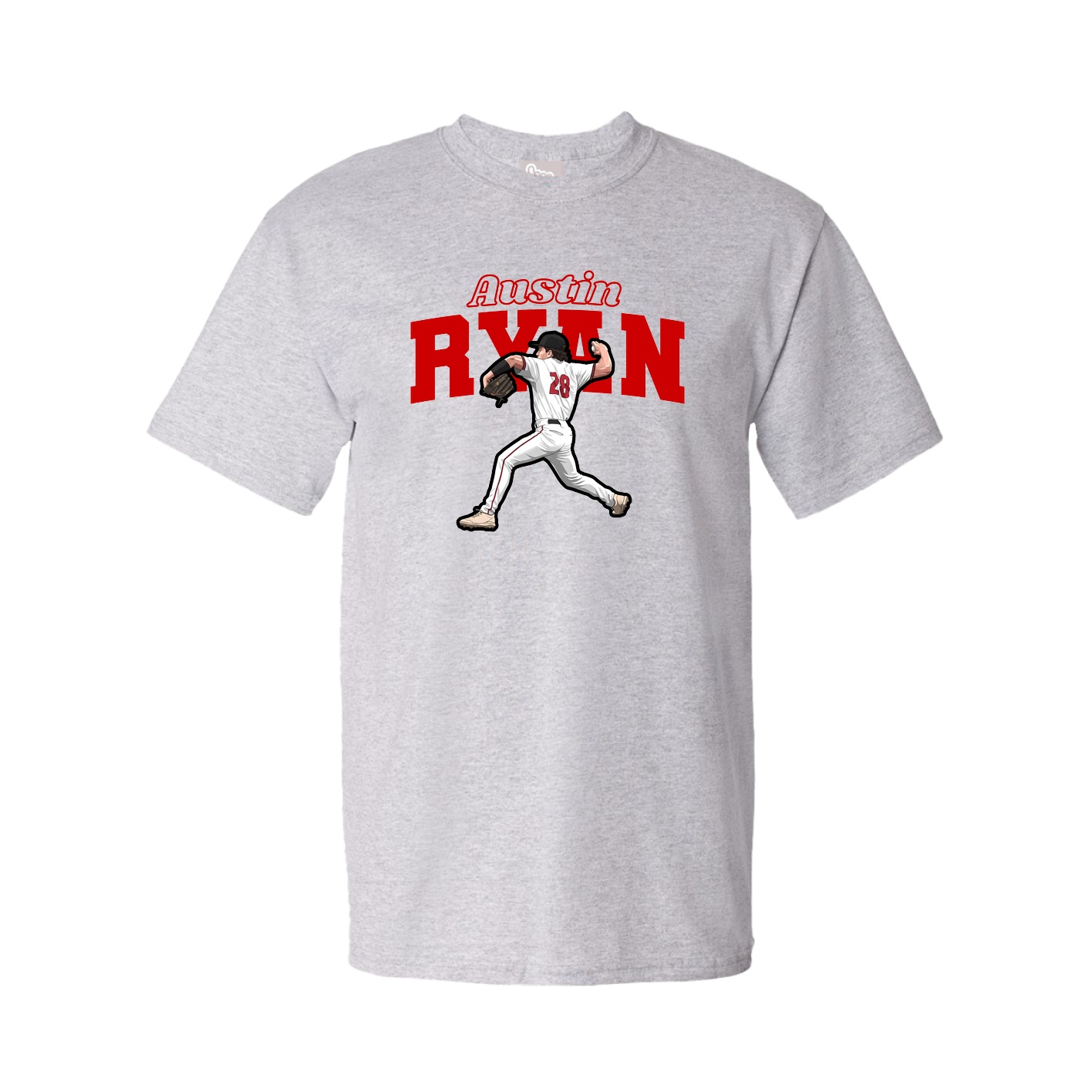 Tee — Name Arch in Grey