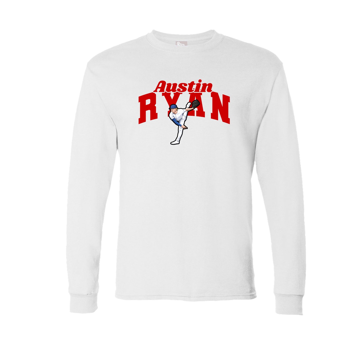 Long Sleeve Tee — Signature Arch in White