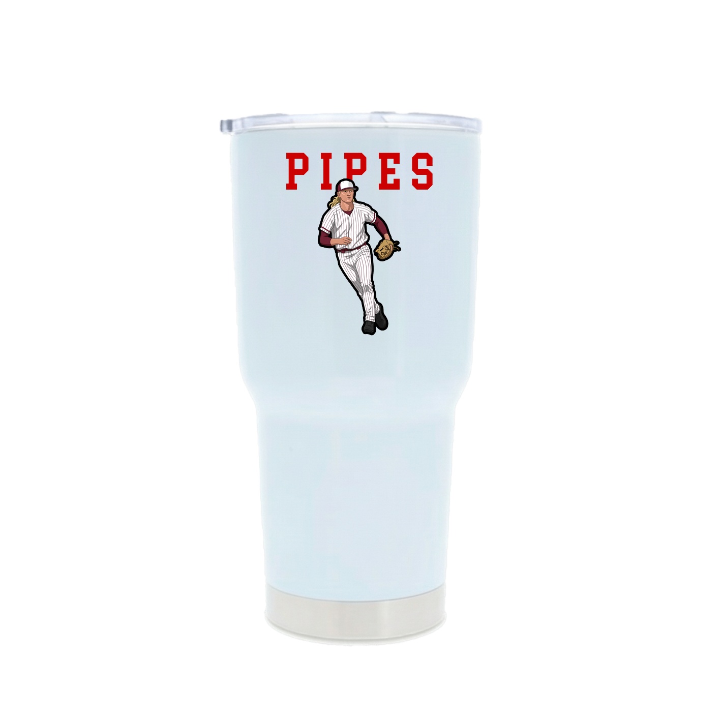 30oz Stainless Steel Tumbler — Shirsey in White