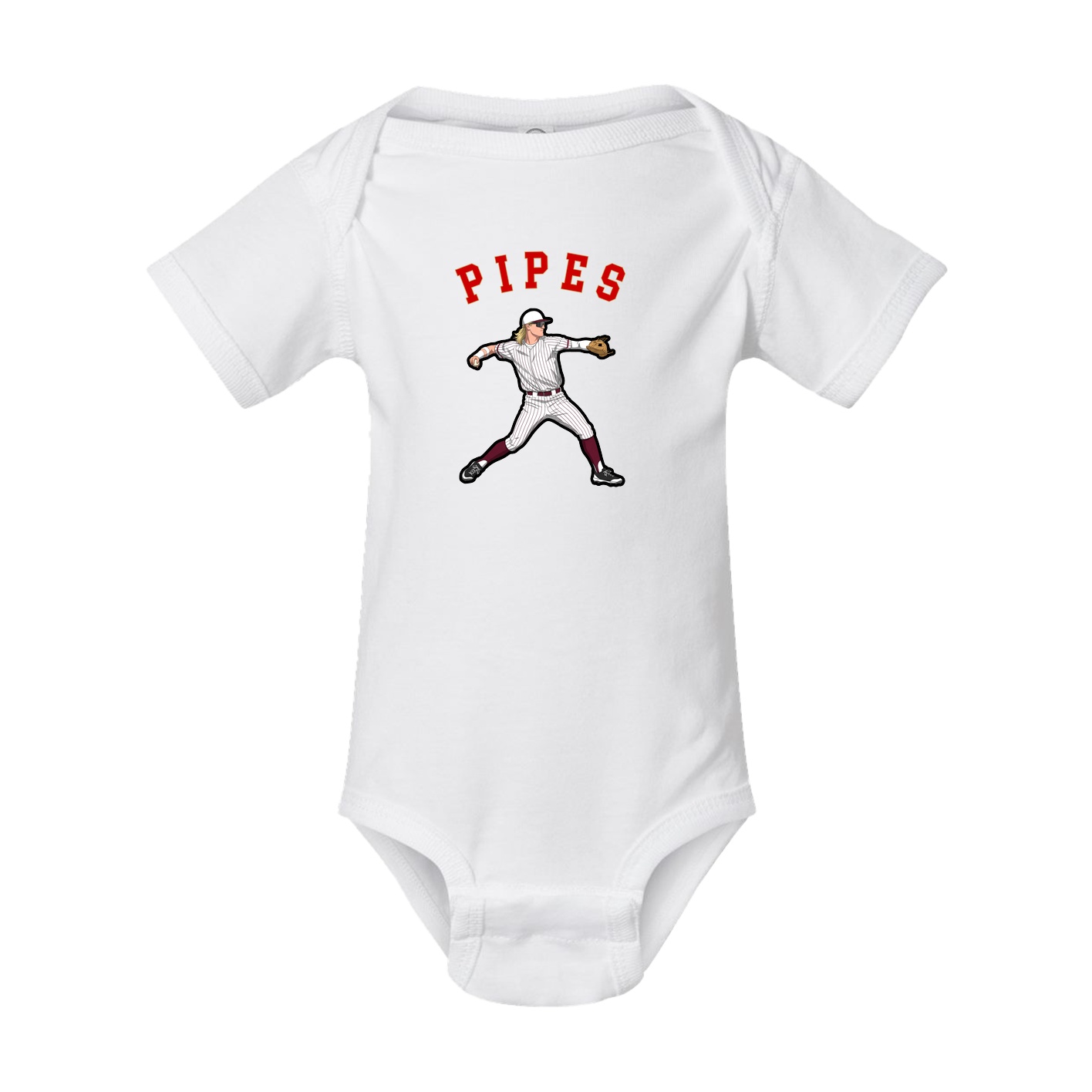 Baby Onesie — Shirsey Arch in White