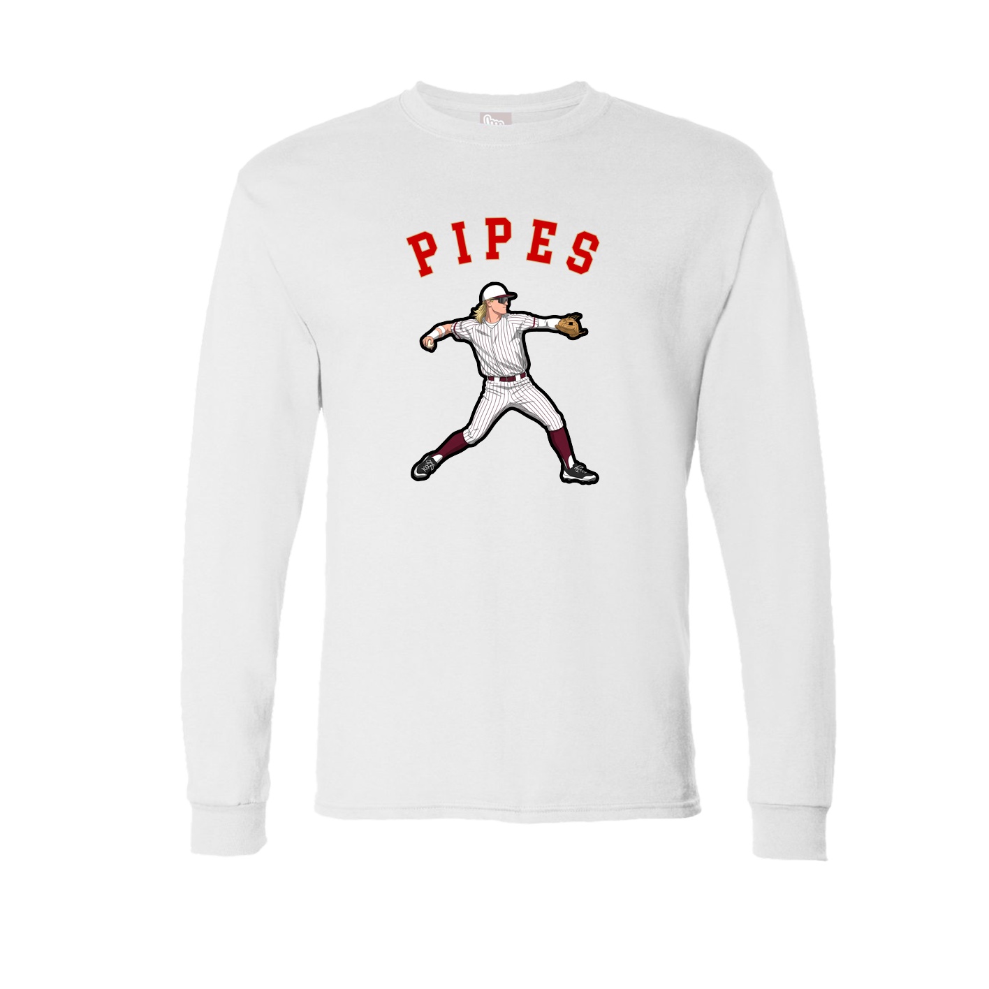 Long Sleeve Tee — Shirsey Arch in White