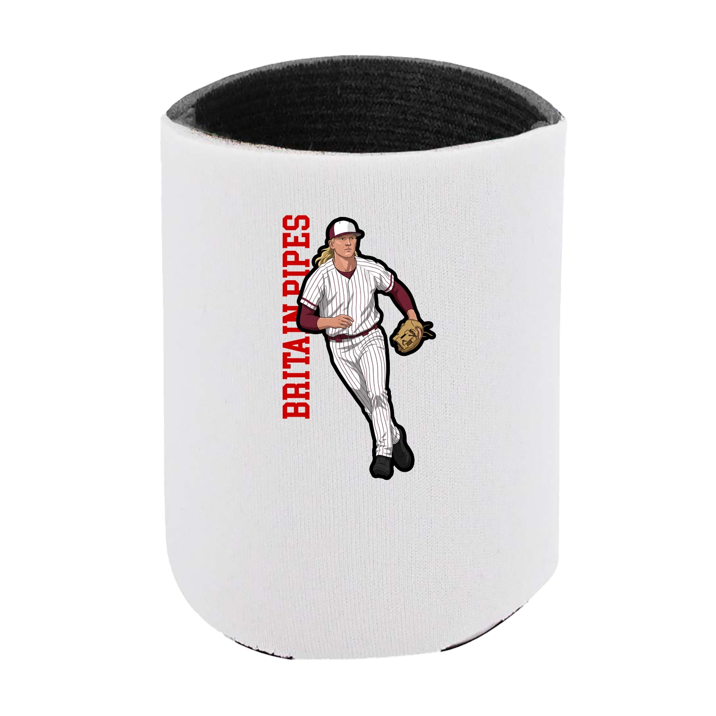 Can Holder — Name Vertical in White