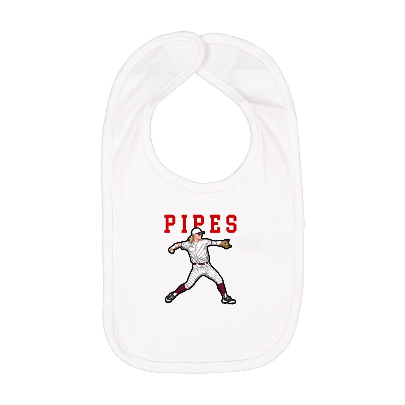 Infant Bib — Shirsey in White