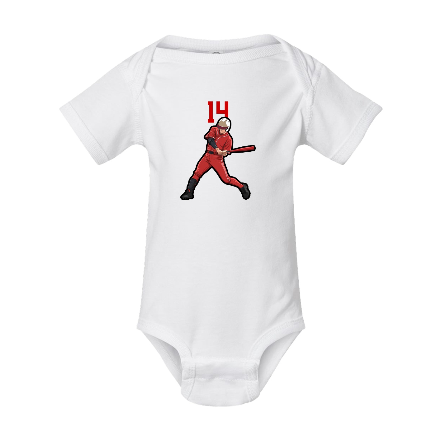 Baby Onesie — Number Top in White