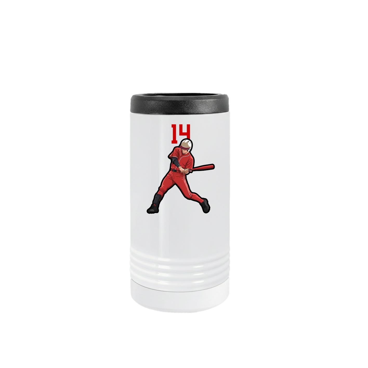 Slim Beverage Holder — Number Top in White