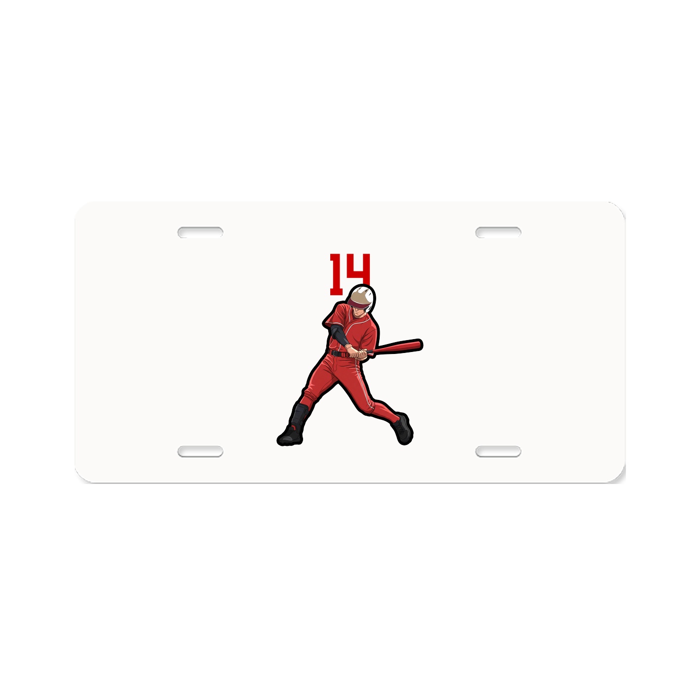 License Plate — Number Top in Classic