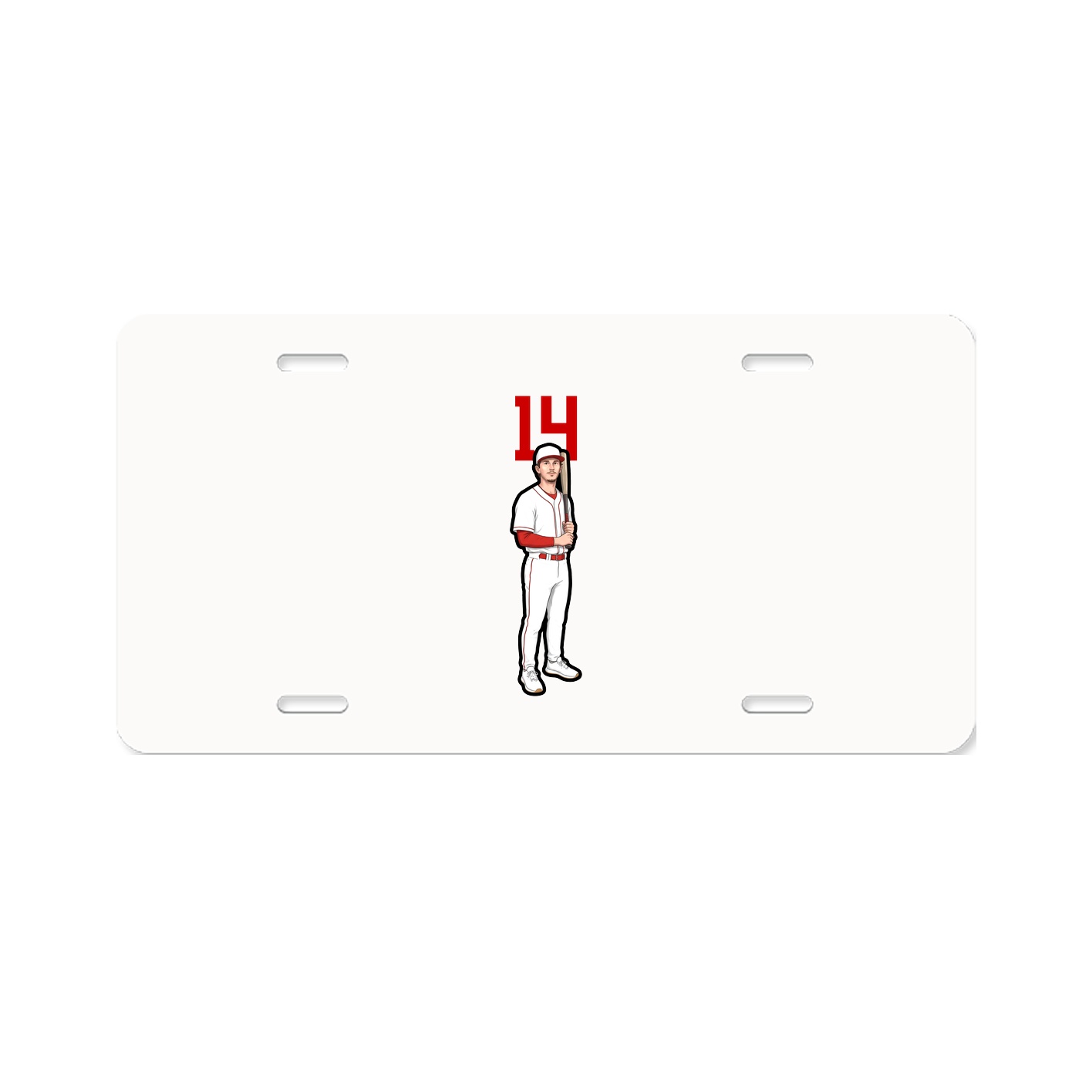 License Plate — Number Top in Classic