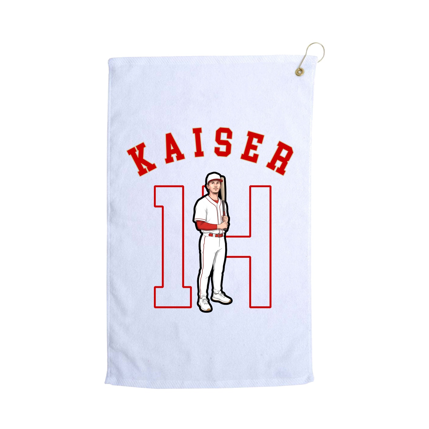 Golf Towel — Shirsey Arch in White