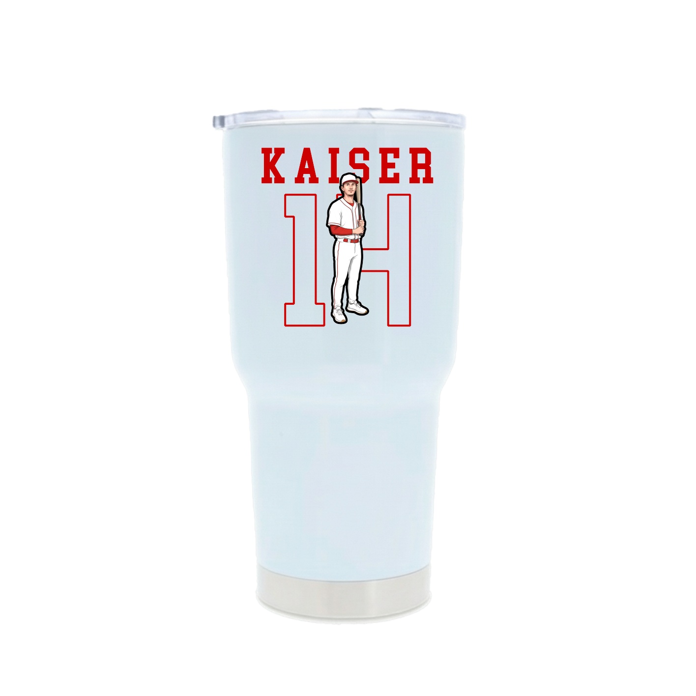 30oz Stainless Steel Tumbler — Shirsey in White