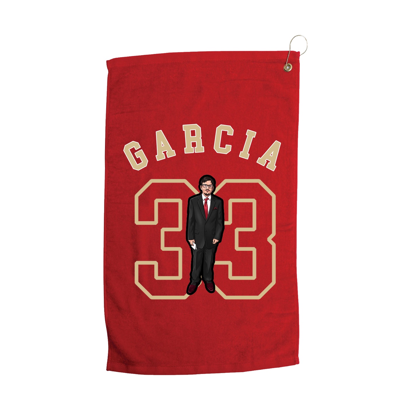 Golf Towel — Shirsey Arch in Red