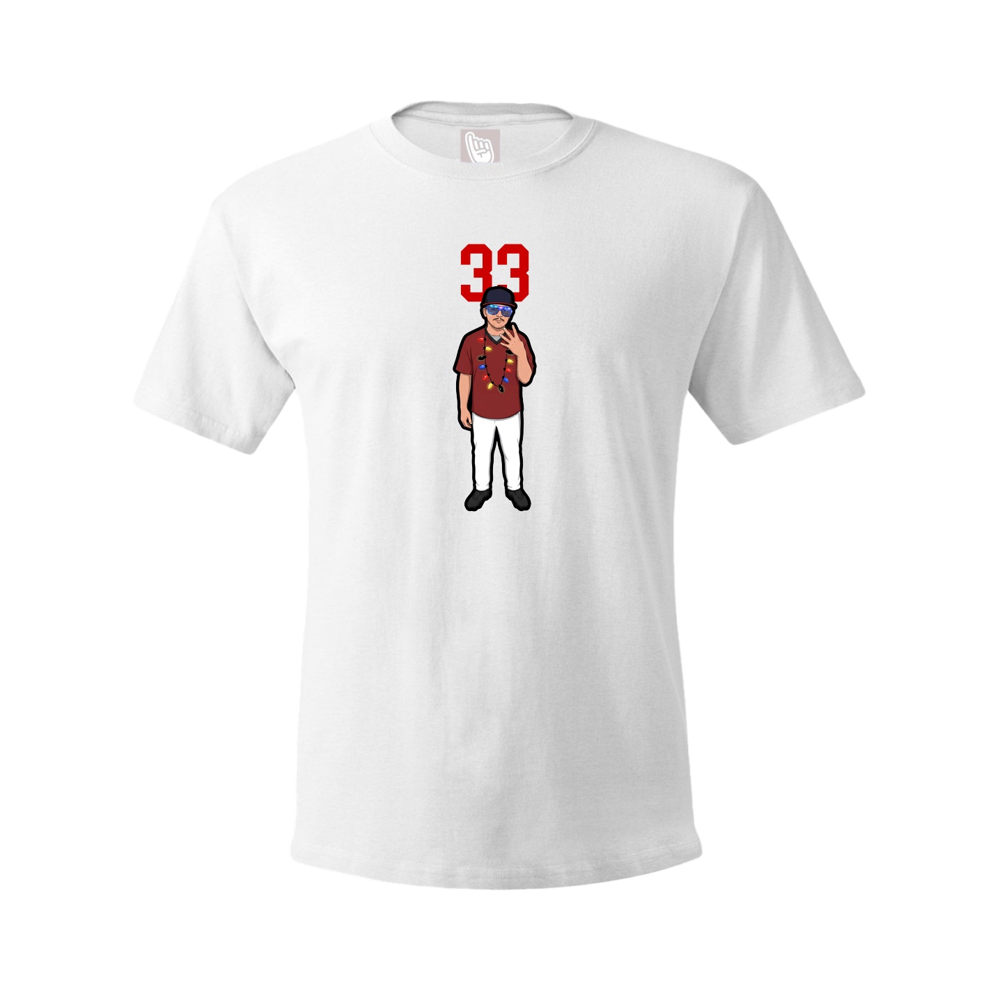 Tee — Number Top in White