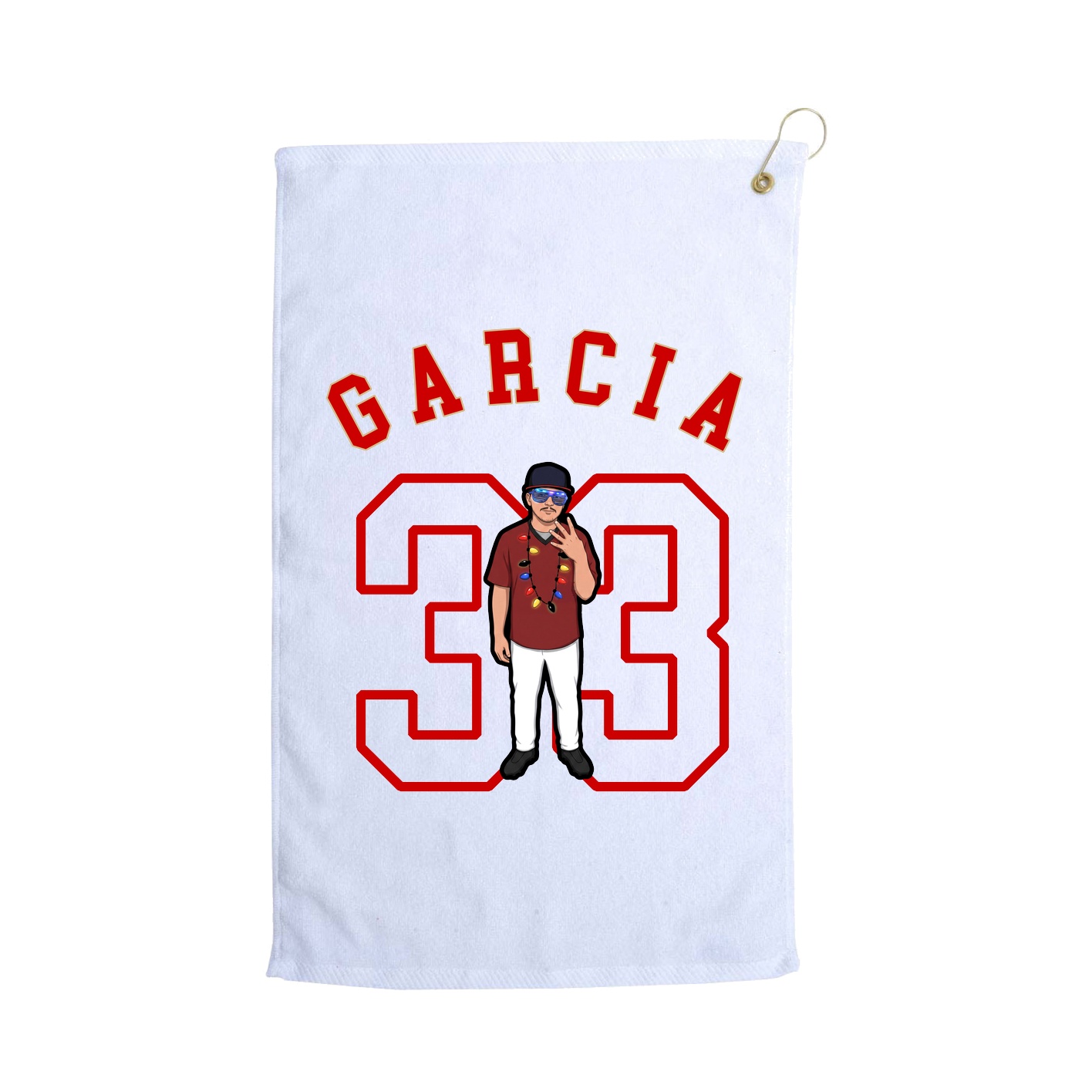 Golf Towel — Shirsey Arch in White