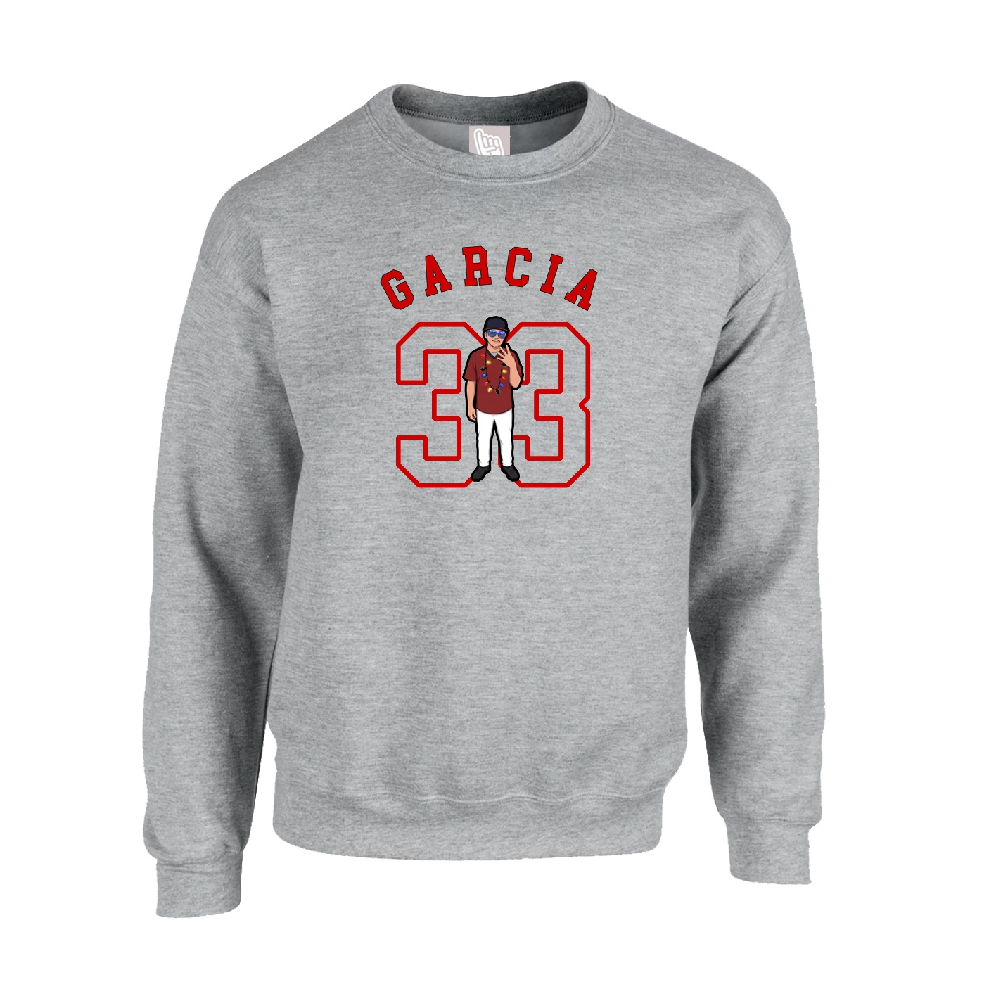 Fleece Crew — Shirsey Arch in Grey