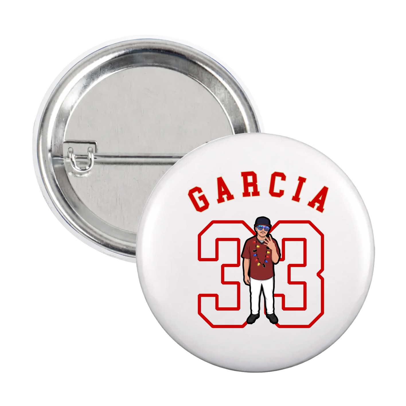 Game Day Button — Shirsey Arch in White