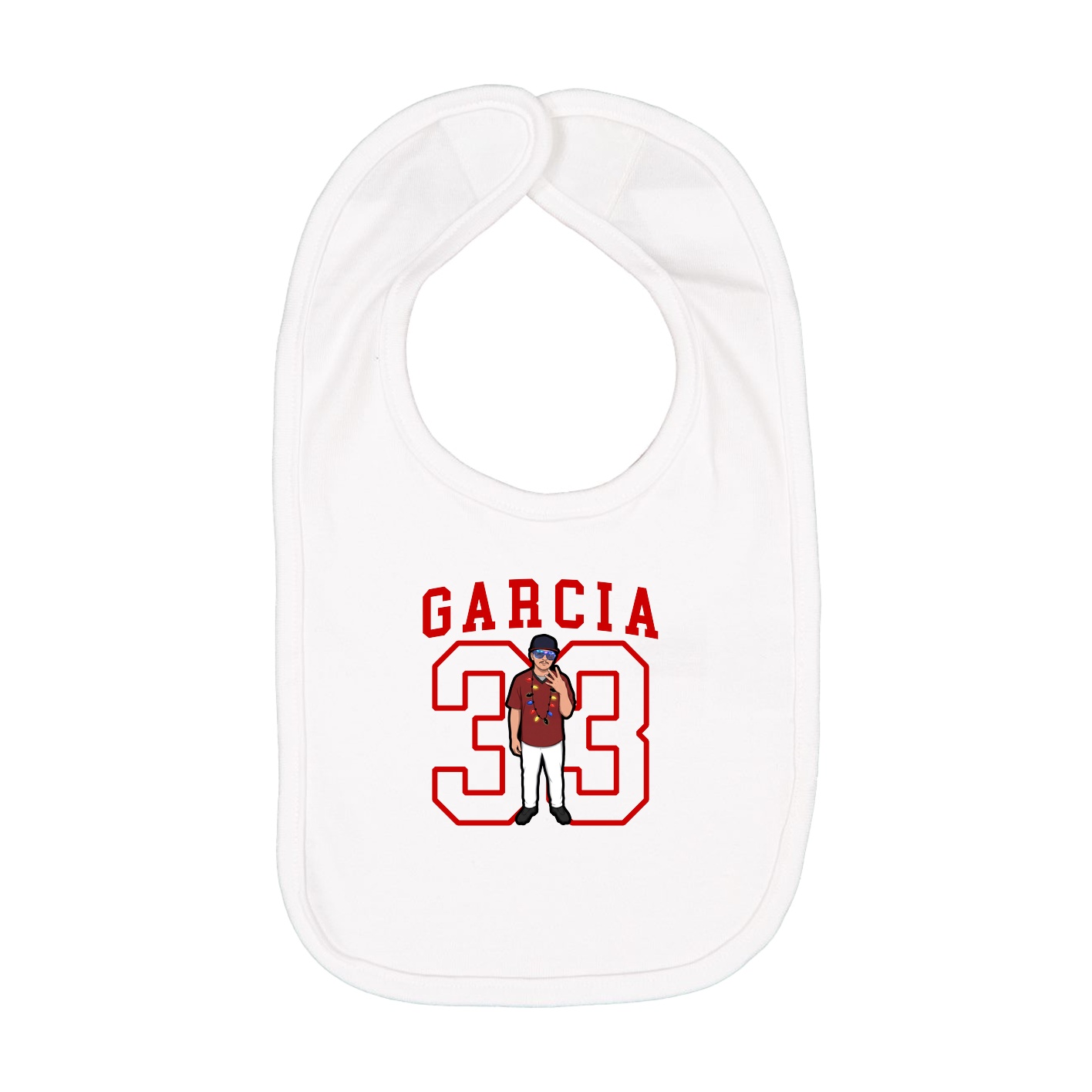 Infant Bib — Shirsey in White