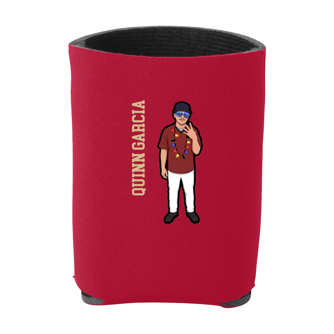 Can Holder — Name Vertical in Red