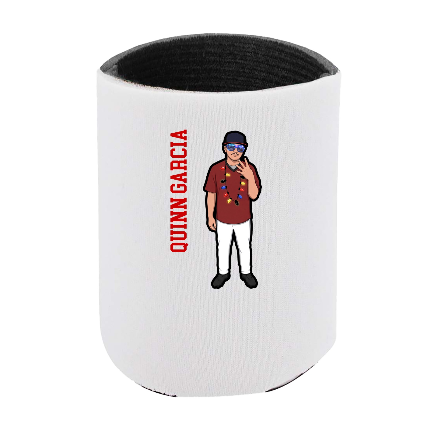 Can Holder — Name Vertical in White